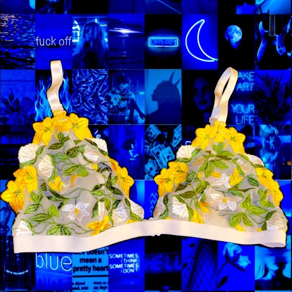 PINK FLORAL LACE BRALLETE🌿🌼🌸 - Picture 1 of 3